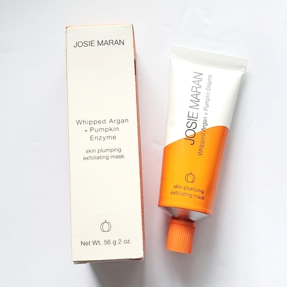 Josie Maran Whipped Argan + Pumpkin Enzyme Exfoliating Face Mask 2 oz 56g - Picture 1 of 16
